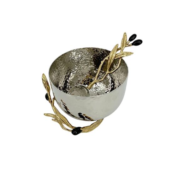 MICHAEL ARAM Olive Branch Nut Dish with Spoon